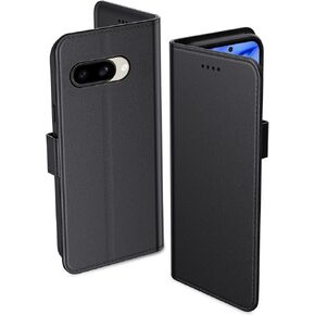 حافظة لهاتف Google Pixel 9a، حافظة محفظة من جلد البولي يوريثان مع فتحات لبطاقة الهوية وإغلاق مغناطيسي، غطاء هاتف واقٍ لهاتف Google Pixel 9a، أسود in Kuwait
