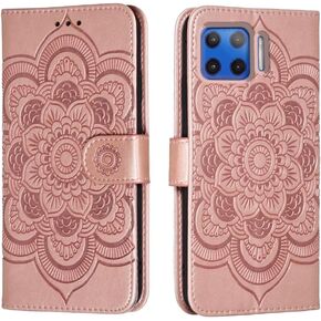 Wallet Case for Motorola One 5G/One 5G UW/Moto G 5G Plus, Blue in Saudi Arabia