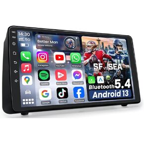 [4G+64G] Car Radio Stereo for Dodge Grand Caravan 2011-2020: Upgrade 1280 * 800 HD Touch Screen with Bluetooth 5.4/32 EQ/1080p Backup Camera/CarPlay Android Auto/FM/GPS in Kuwait
