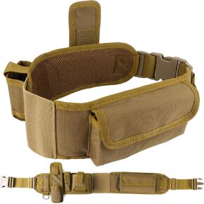 RUNCL Utility Belt, Simple Waist Pack or 10-in-1 Modular Tool Belt for Airsoft, Hiking, Camping and Outdoor Use in Saudi Arabia