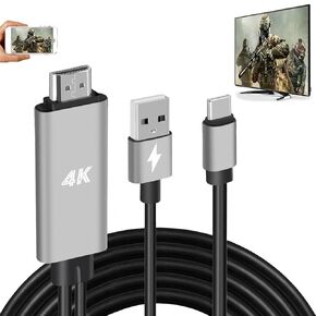 HDMI Adapter USB Type C Cable MHL 4K Video Converter Cord Compatible iMac MacBook Samsung Laptop Galaxy S20 S10 S9 S8 Note 20 10 LG G8 G5 Q5 Android Phone for Mirror & Charging to Monitor Projector TV in Saudi Arabia