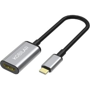 USB C to HDMI Adapter - High Resolution（4K@60Hz） Type C to HDMI Aluminum Shell with 30-Micron Gold Plug for Apple iPad MacBook Pro/Air,Thunderbolt 4/3，Galaxy/Monitor in Saudi Arabia