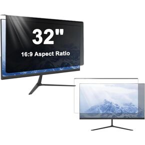 32 Inch Hanging Computer Privacy Screen, Easy On/Off Removable Shield for Desktop Monitor, Blackout Privacy Filter for Business & Home Office, Privacy Screen Protector for 16:9 Aspect Ratio in Saudi Arabia