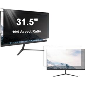 31.5 Inch Hanging Privacy Screen, Removable Anti-Scratch Monitor Protector, Anti-Glare & Anti-Dust Acrylic Shield for Computer Monitor, Reusable Office Privacy Film in Saudi Arabia