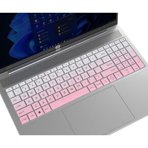 Keyboard Cover Skin for HP OmniBook 5 AI 16" 16-bf000 16-fb0000nr 16-fb0017nr 16-fb0027nr 16-fb0037nr(NOT for HP OmniBook 5 AI 16" 16-ba 16-af 16-ag 16-bc Series) - Clear in Saudi Arabia