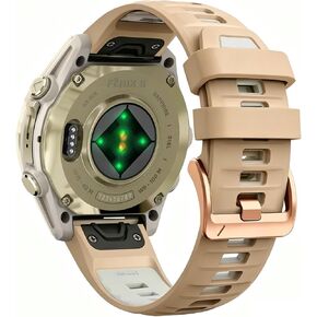20mm Silicone Watch Bands Compatible for Garmin Fenix 8 43mm/ Fenix 7S Pro/7S/ Fenix 6S Pro/6S/ Fenix 5S Plus/5S, Quickfit Rose Gold Buckle Soft Strap garmin epix 2 42mm Women Men in Saudi Arabia