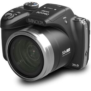 Minolta MN52Z 20MP 4K Ultra HD Bridge Camera with 52x Optical Zoom - Blue in Saudi Arabia