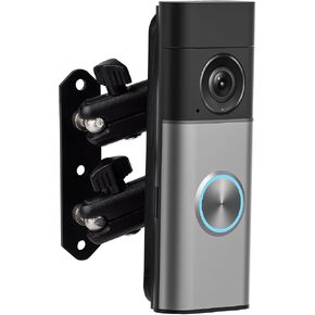 Metal Adjustable Angle Mount for Ring Battery Doorbell (2nd Gen), Plus & Pro (2nd Gen), Heavy Duty Wall Bracket, Ring Doorbell Mount, Ring Camera Mount with Horizontal & Vertical Adjustment in Saudi Arabia