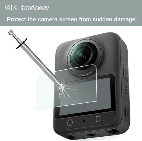 TG Camera Screen Protectors for DJI Osmo360 Camera-3PCs in Saudi Arabia