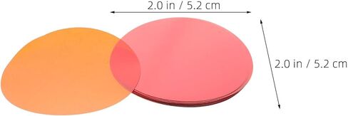 50pcs Orange Round PET Lighting Filter Sheets for LED Lamps in Saudi Arabia