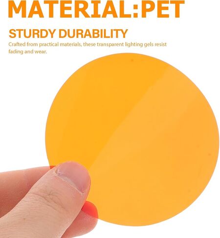 50pcs Orange Round PET Lighting Filter Sheets for LED Lamps in Saudi Arabia