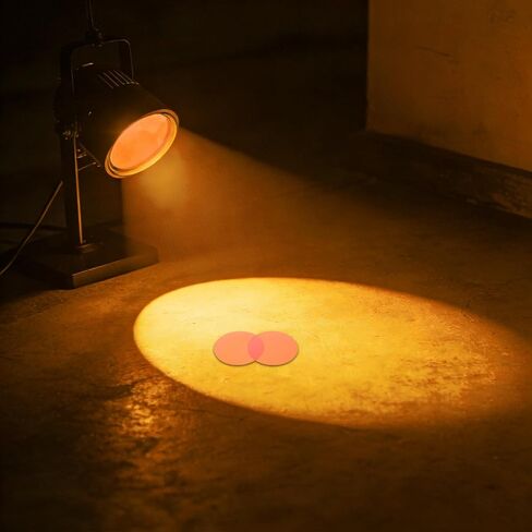 50pcs Orange Round PET Lighting Filter Sheets for LED Lamps in Saudi Arabia