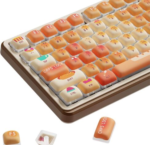 Pink Cute Keycaps, Anime Cat Keycap Set , PBT MOA Profile, Double Shot in Saudi Arabia