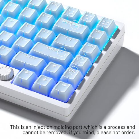 GMKWTL XVX Blue Jade Keycaps, Doubleshot PBT Keycap Sets 142 Keys, Cherry Profile Keyboard Keycaps Suitable for 60%/65%/75%/TKL/96%/100% Layout Mechanical Keyboard in Saudi Arabia