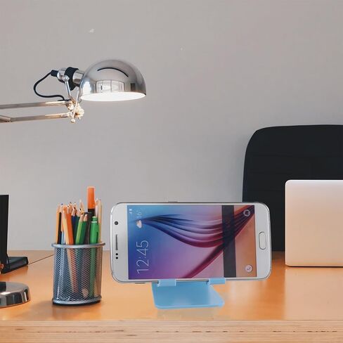 Adjustable Phone Holder for Desk Mobile Phone Stand with Non-Slip Base Charging Cable Slot Low Center of Gravity Design for Home Office Travel 2.75 X 2.36 X 2.63 in in Saudi Arabia