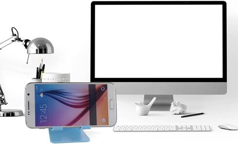 Adjustable Phone Holder for Desk Mobile Phone Stand with Non-Slip Base Charging Cable Slot Low Center of Gravity Design for Home Office Travel 2.75 X 2.36 X 2.63 in in Saudi Arabia