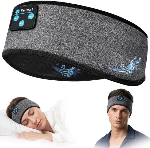 Sleep Headphones Bluetooth 5.4 Headband, Wireless Sleeping Headphones with Ultra-Thin HD Stereo Speakers for Men Women, Sweat-Proof Sports Headband Earphones for Yoga, Running, Travel in Saudi Arabia