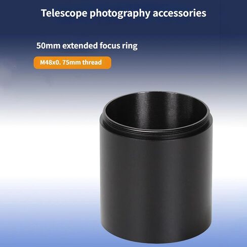 Anodized Aluminum Astronomy Photography Adapters Tube M48x0.75mm Thread for Telescopes and Imaging Devices Aluminum Alloy Extension Tube in Saudi Arabia