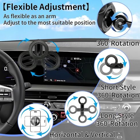 Car Phone Holder Mount for Kia Telluride 2023 2024 2025 2026 Accessories in Kuwait