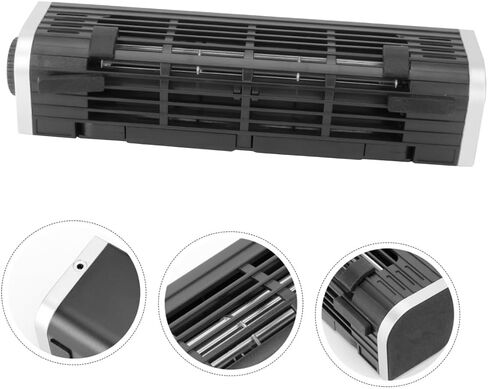 CLISPEED Portable Laptop Cooling Stand with Adjustable Wind Fan, Aluminum Alloy and Abs Material, Easy to Install Holder with Rear Plugs, Suitable for Laptop and Phone Use in Kuwait