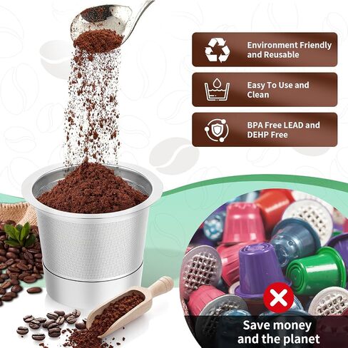 2 Pack Reusable K Cups For Keurig 1.0, Stainless Steel Reusable Coffee Pods in Saudi Arabia