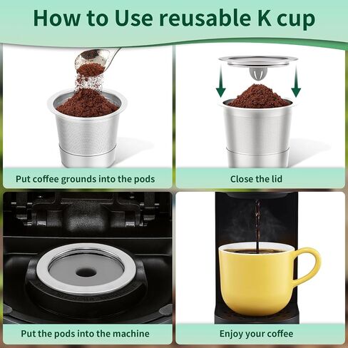 2 Pack Reusable K Cups For Keurig 1.0, Stainless Steel Reusable Coffee Pods in Saudi Arabia
