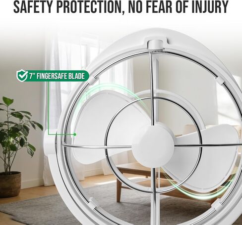 Omnidirectional Fan Adjustable Tilt 12V/24V Auto-Sensing DC Whole Room Air Circulator Hardwire Installation Quiet Powerful Cooling Fans for RV/Car/Boat/Home/Office (White) in Saudi Arabia