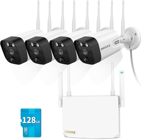 5MP Wireless Security Camera System, 3-Cam WiFi Home Security System in Saudi Arabia