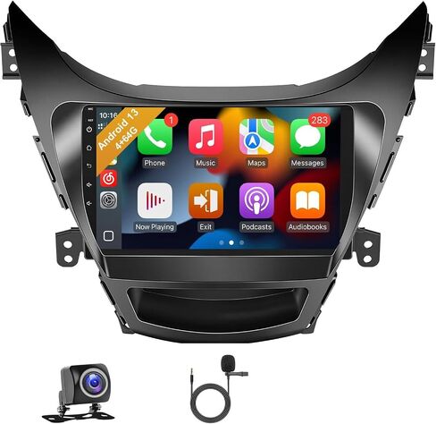 Leadfan 8 Core 4G+64G Android Car Stereo Hyundai Elantra 2011 2012 2013 in Kuwait