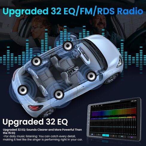 [4G+64G] Car Radio Stereo for Dodge Grand Caravan 2011-2020: Upgrade 1280 * 800 HD Touch Screen with Bluetooth 5.4/32 EQ/1080p Backup Camera/CarPlay Android Auto/FM/GPS in Kuwait