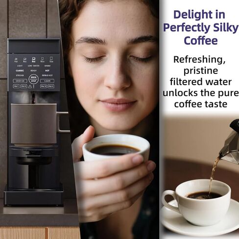12 Premium Charcoal Water Filter Pods for Chefman Caffeinator Single Serve & Drip 14-Cup Coffee Makers, Activated Carbon Water Filter Replacement Cartridges, Compatible with Chefman Replacement Parts in Kuwait