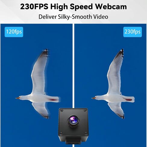 230fps USB Camera, 12MP Webcam with 90 Degree Autofocus Lens in Kuwait
