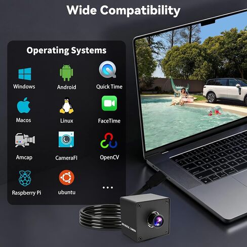 230fps USB Camera, 12MP Webcam with 90 Degree Autofocus Lens in Kuwait