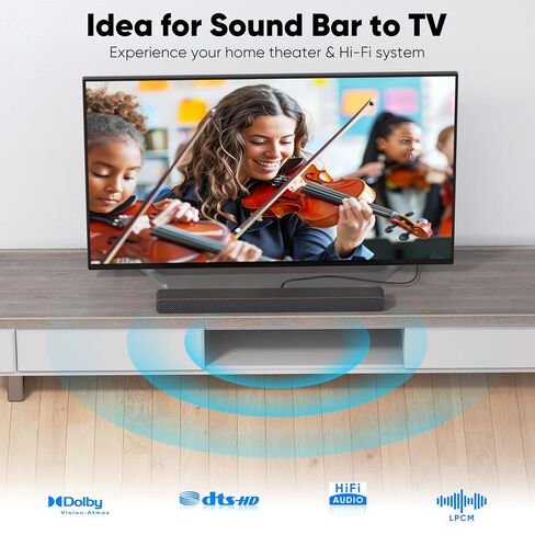 Optical Audio Cable 10ft, Digital Spdif Fiber Optic Cord Long for Soundbar in Kuwait