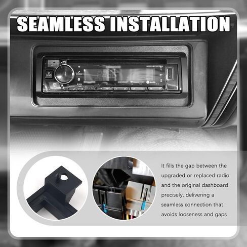 3PCS Single Din Dash Kit,Professional Car Stereo Installation Kit Compatible with Chrysler Dodge Jeep,Aftermarket Radio Dash Kits Car Accessories with Radio Harness in Saudi Arabia
