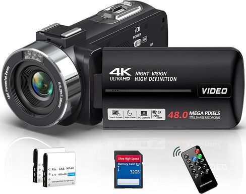 كاميرا فيديو كاميرا فيديو 1080P Ultra HD 48MP كاميرا تسجيل فيديو لموقع YouTube in Kuwait