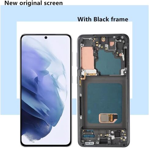6.2" Original AMOLED Galaxy S21 Screen Replacement for Samsung Galaxy S21 5G G991U G991U1 Display Touch Screen Digitizer Assembly(with Black Frame+Protective Film+Tools) in Saudi Arabia