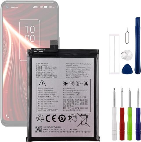 بطارية TLp043E7 3.85 فولت 4360 مللي أمبير في الساعة، متوافقة مع T-Mobiel Revvl 5G T790W T790Z، تأتي مع أداة تركيب البطارية in Kuwait