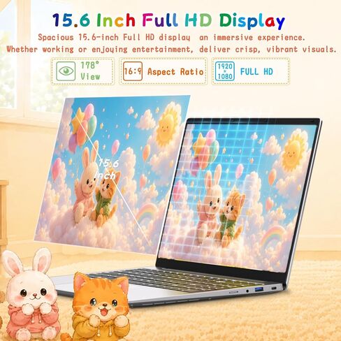Laptop Computer Win11 Pro Office Suite for Home Student Business in Kuwait