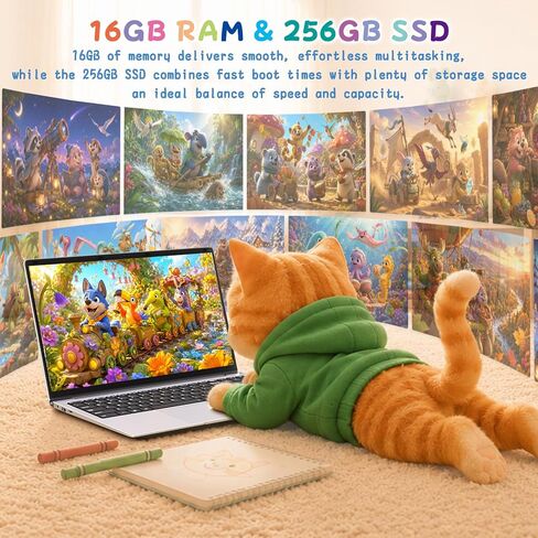 Laptop Computer Win11 Pro Office Suite for Home Student Business in Kuwait