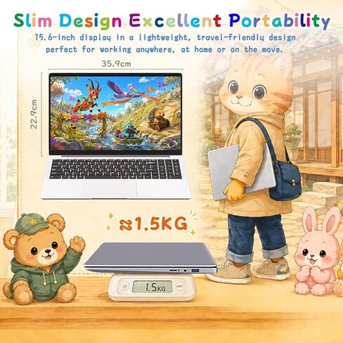 Laptop Computer Win11 Pro Office Suite for Home Student Business in Kuwait