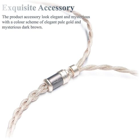 كابل سماعة رأس نحاسي كريستالي 6N فردي لـ Dan Clark Audio/MrSpeakers AEON 2 Noire ETHER C Flow AEON 2 NOIRE X ETHER 2 STEALTH EXPANSE E3 4.4 مم كابل ترقية سماعة رأس Hi-Fi متوازن (قابس 4.4 مم) in Kuwait