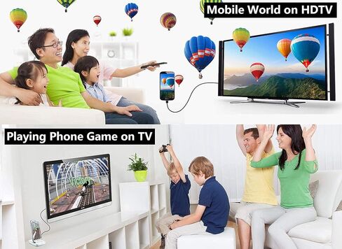 HDMI Adapter USB Type C Cable MHL 4K Video Converter Cord Compatible iMac MacBook Samsung Laptop Galaxy S20 S10 S9 S8 Note 20 10 LG G8 G5 Q5 Android Phone for Mirror & Charging to Monitor Projector TV in Saudi Arabia