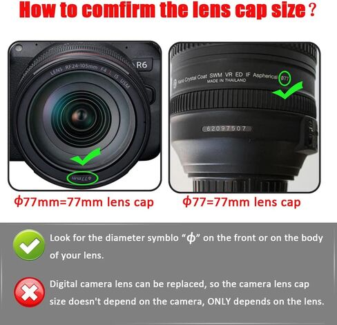 77mm Lens Cap for Canon 24-105 mm f/4L Lens-2 Packs in Saudi Arabia