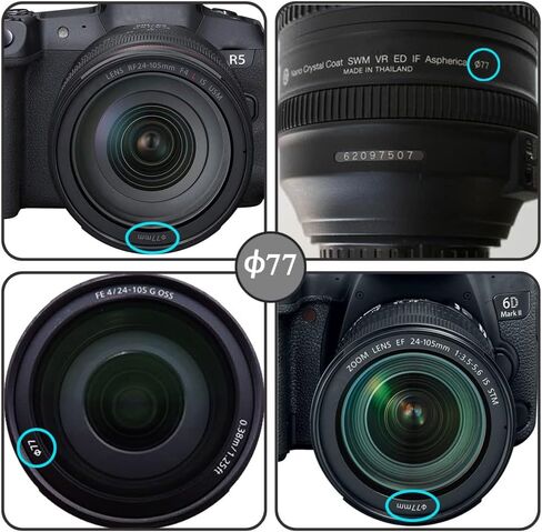 77mm Lens Cap for Canon 24-105 mm f/4L Lens-2 Packs in Saudi Arabia