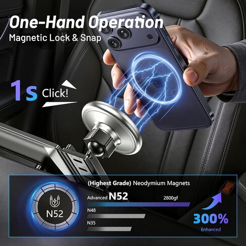 Car Phone Holder for Mazda CX5 (2021-2025, 10.25" Screen Only), MagSafe Car Mount Charger, Magnetic Phone Holder, 15W Wireless Charging, 360° & Hands Free, with Storage Box, CX-5 Interior Accessories in Saudi Arabia