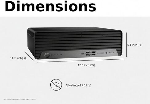 Customized HP Elite 805 G9 SFF Business Desktop Computer, AMD Ryzen 5 8500G, 8GB DDR5, 256GB SSD, Up to 64GB RAM 4TB SSD, Radeon 740M Graphics, Dual 4K Display Support, USB-C, HDMI, Win 11 Pro in Kuwait