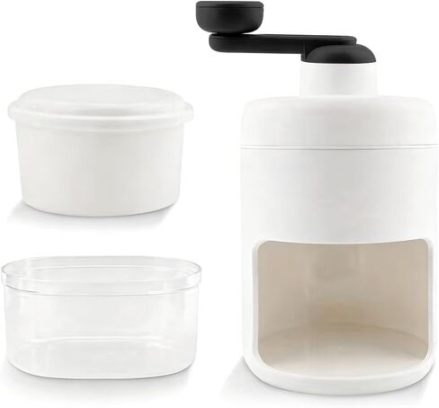 Manual Ice Shaver Hand Crank Ice Crusher, Snow Cone Machine with Ice Trays, BPA Free, Portable for Home & Camping Use in Saudi Arabia