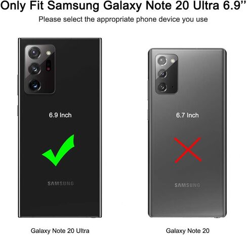 COOYA for Samsung Galaxy Note 20 Ultra Case Wallet Case, with Card Holder in Kuwait