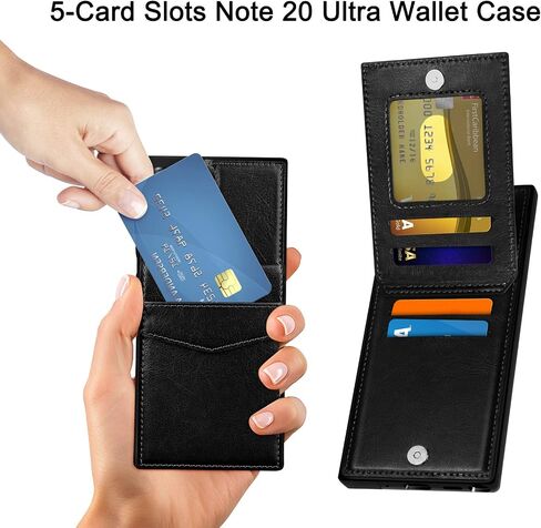 COOYA for Samsung Galaxy Note 20 Ultra Case Wallet Case, with Card Holder in Kuwait